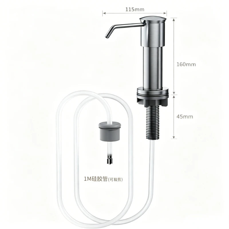Soap Dispenser for Kitchen Sink Built in Sink Soap Dispenser Countertop Soap Dispenser Pump Under Sink Soap Dispenser Pump