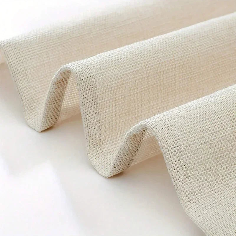 4/6/8pcs Linen Table Mat Non-Slip Bowl Pad Coaster Set Washable  Dining Table Placemats Retro Rustic Home Decoration Accessories